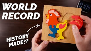 WORLD RECORD ATTEMPT for 5 Puzzles in a row. Can it be done?