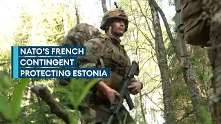 The French troops in Estonia helping to protect Nato's eastern flank