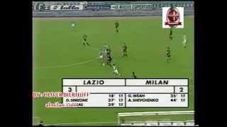 AC.MILAN 4-4 LAZIO - Sheva GOAL - 99/2000 - ميلان 4-4 لاتسيو هدف شيفشينكو - 99/2000 مباراة القرن