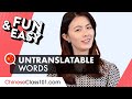 Untranslatable Words in Chinese