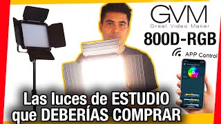 ¡Las LUCES que debes COMPRAR para Estudio! GVM 800D-RGB | Unboxing y revisión rápida