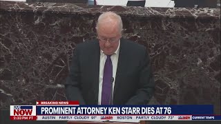 Ken Starr, Clinton whitewater prosecutor, dies at 76