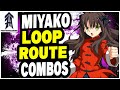 #MBTL | Miyako Loop Route Combos | Melty Blood Type Lumina