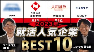 【コロナで大変動】2023年就活人気企業ランキング｜100社からBEST10を発表