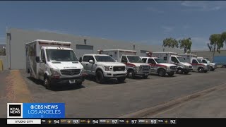 Ambulance crews prepare to help residents with heat-related illnesses