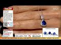 rhapsody 950 pt aaaa tanzanite spinel u0026 diamond pendant necklace