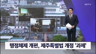 행정체제 개편, 제주특별법 개정 '과제'