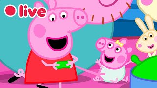 🔴 Peppa Wutz LIVE! BABY EVIE Episoden 🍼 Die Besten Momente von Evie 🥹 Cartoons für Kinder