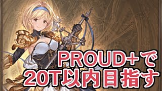 激闘ブレイブグラウンド生！　proud+20T以内を目指す【グラブル】