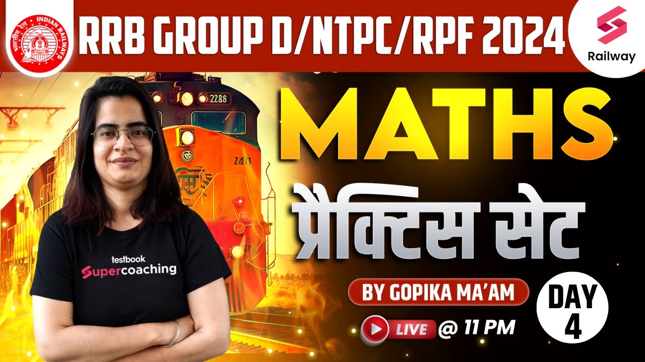 Rrb Alp Maths Classes 2024 Maths Railway Alp Maths Practice Set 4