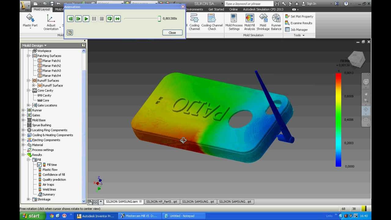 Simulasi Injection Molding - YouTube