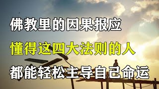 【佛曰堂】佛教里的因果报应，懂得这四大法则的人，都能轻松主导自己命运