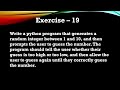 #19 Exercise - Create a Number Guessing Game in Python Using Random Module.