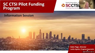 PIlot Grant Funding Info Session - Summer 2024