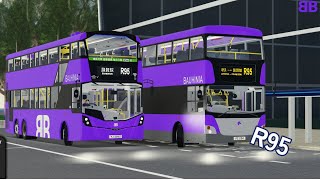 [R95重開!]Noobly Studio| Roblox Derry District 德里鎮 Bauhinia Bus 紫荊巴士 Rt. R95 綠埔邨 →  展貿館 ￼ ft. Admin001