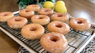 Plain flour without baking American glazed donuts🍩, replica of the old Krispy kreme