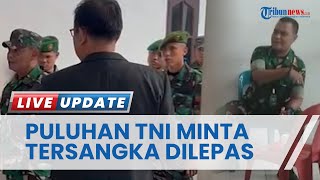 Puluhan Prajurit TNI Geruduk Polrestabes Medan, Minta Tersangka Pemalsuan Surat Dilepas