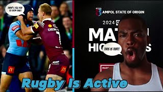 American Reacts to NRL for 1st Time| NRL 2024 | Maroons v Blues | Match Highlights