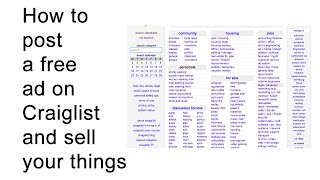 How to post ads on Craigslist