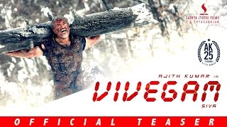 Vivegam - Official Teaser | Ajith Kumar, Vivek Oberoi, Kajal, Akshara | Vetri | Anirudh | Siva
