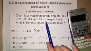 Example 2 : Sound Pressure Level Calculation