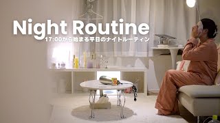 Japan vlog🇯🇵｜17:00〜 ordinary days night routine🏠🌛Cooking, relaxing time, watching anime📺🩵