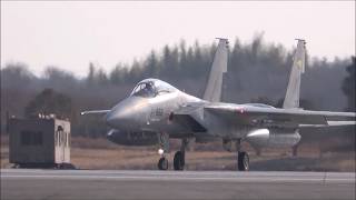 4K F 15J ゴールデンイーグル ハイライト（ファーストミッション）Rwy03R 百里基地 nrthhh