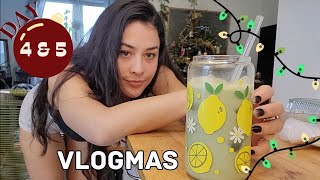 Vlogmas 4\u00265: Christmas Shopping, Matcha Latte \u0026 Dangerously Expired Spicy Noodles! 🎄🥶🌶️