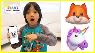 Funny Iphone X animojis with Ryan's Family Review