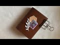 헤비츠 다이어리 언박싱 u0026 다꾸몰아보기 5201 만년형 포켓 노트커버 a6 leather cover unboxing u0026 art journal flip through