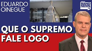 Oinegue: Que o Supremo encerre a discussão sobre as terras indígenas