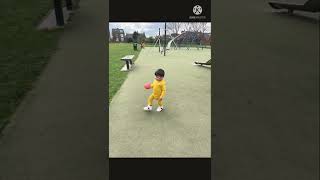 Baby playing football # cute baby playing # shorts # video