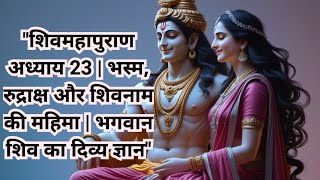 शिवमहापुराण अध्याय 23 | भस्म, रुद्राक्ष और शिवनाम की महिमा | भगवान शिव का दिव्य ज्ञान