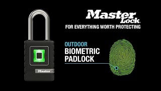 MasterLock - 4901EURDLH zámek na otisk Vašeho prstu.