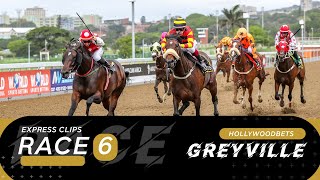 20240110 Hollywoodbets Greyville Express Clip Race 6 won by STAR CHOICE