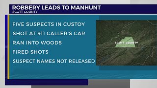 Scott Co. Sheriff: 5 suspects arrested after shots fired during armed robbery leads to manhunt