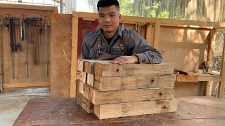 You Won't Believe I Made This Beautiful Table From a Pile of Discarded Pallet Wood