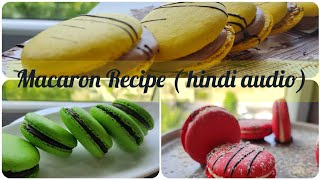 FRENCH MACARONS RECIPE IN HINDI ,  मैकरून बनाने की विधि in Hindi  , tips to make perfect macarons