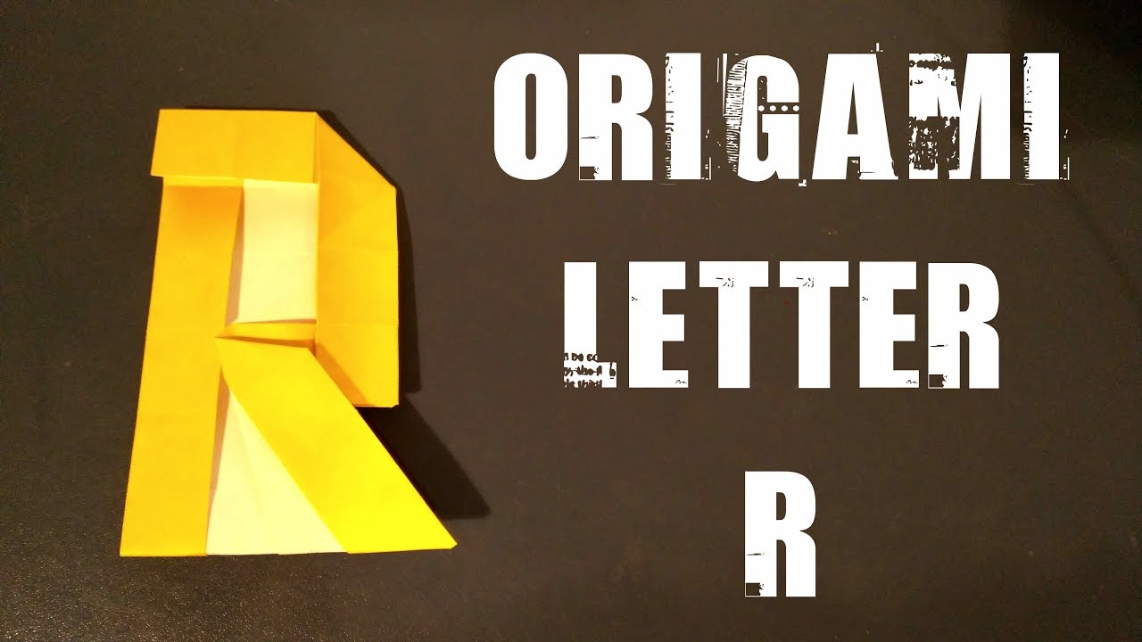 Origami Letter R - YouTube