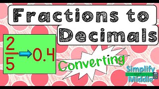 Converting Fractions To Decimals
