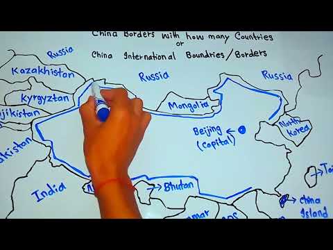 What countries border China?