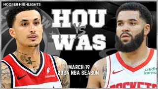 Houston Rockets vs Washington Wizards  Game Highlights | Mar 19 | 2024 NBA Seaso