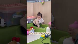 狭いところに入りたがるウタちゃん #1歳 #癒し動画 #育児vlog #shorts