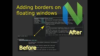 Neovim Floating Window Border