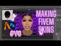MAKING FIVEM FACE SKINS WITH PHOTOSHOP || ITSKEEDAGAMER