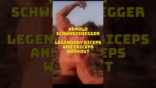 Arnold Schwarzenegger Legendary Biceps and Triceps Workout #shorts