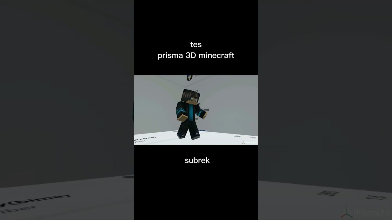 Prisma 3d Animasi Minecraft Youtube