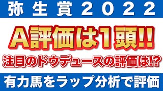 【弥生賞ディープインパクト記念2022 予想】ラップ適性A評価は一頭！ドウデュースなど有力馬を一気にラップ分析！