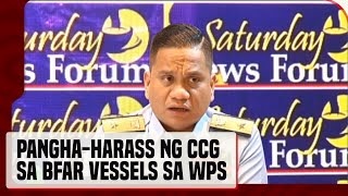 PCG: 2 barko ng BFAR, muling nakaranas ng harassment mula sa CCG sa gitna ng marine survey