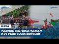 Puluhan Bentor di Polman Ikut Demo Tolak Kenaikan Harga BBM